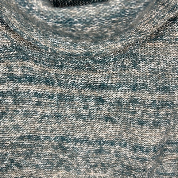 Field Flower Cowl Neck Cotton Blend Knit Tunic Sweater Medium Green - Picture 5 of 12